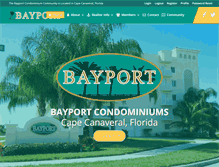 Tablet Screenshot of bayportcondos.com